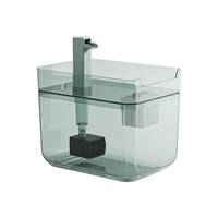 Fontaine à eau pour animaux de compagnie silencieuse, grande capacité, en forme de diamant, pour chat/chien, à circulation automatique, en plastique PP, alimentation électrique 220-240V
