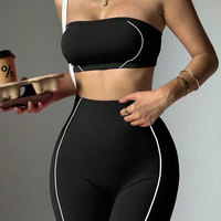Ensembles de yoga sans couture personnalisés, ensembles de vêtements de sport, ensembles de fitness, leggings de yoga pour femmes