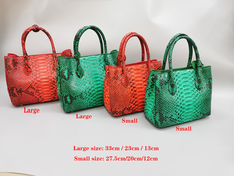 2021Women's luxury handbag first lady bag raw boa skin high end custom large capacity fashion trend