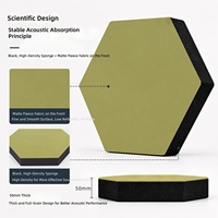 Panneaux acoustiques en mousse hexagonale colorée, fabriqués en Chine, pour studios d'enregistrement, salles de diffusion en direct, cinémas maison, bureaux