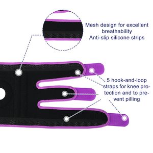 Genouillère pour enfants avec sangles réglables, stabilisateur de rotule, soutien pour jeunes, en néoprène respirant antidérapant à compression - Product Image 3