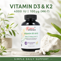 Ingrédients personnalisés, capsules de vitamine D3 et K2 Shecome, favorisent la santé osseuse, complément alimentaire de vitamine D3 et K2 pour adultes