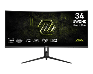Moniteur de jeu original MS1 342CQRF E20 34 pouces Rapid VA 3440X1440 (UWQHD) 200Hz 0,5 ms Moniteur d'ordinateur - Product Image 1