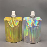 Vente chaude Nouveau Produit PE Liquide Pochettes PET Stand Bec Buse pour Boissons Froides Lait Thé Café Soda Eau Minérale Whisky