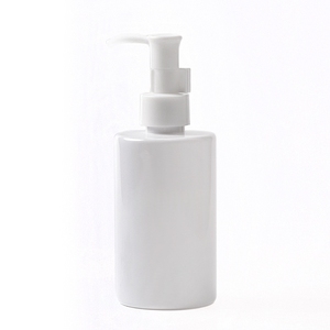Botella PET Transparente Color Ámbar con Pulverizador y Hombro <span class=keywords><strong>Plano</strong></span> <span class=keywords><strong>para</strong></span> Jabón Líquido, Limpiador Facial y Champú - Product Image 5
