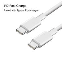 Cable USB 2.0 Tipo C a Tipo C PD de Carga Rápida de 60W, Fabricación OEM/ODM, Cable de Datos PD 2.0 TPE para Teléfono Celular