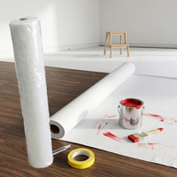 Rouleau de feutre auto-adhésif blanc Abdeckvlies, feutre de protection pour sols, feutre pour travaux de construction, peinture et rénovation
