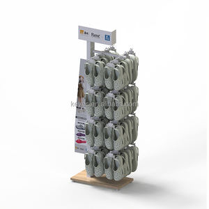 Soporte <span class=keywords><strong>vertical</strong></span> para exhibición de zapatos Tiendas al por menor Estante de exhibición Accesorios Estante de exhibición de Chanclas de metal - Product Image 5
