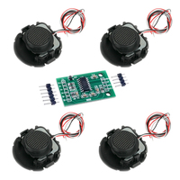 4 capteurs de pesage de type E à jauge de contrainte demi-pont, capacité 50 kg, pour pèse-personne, avec support fixe pour Arduino