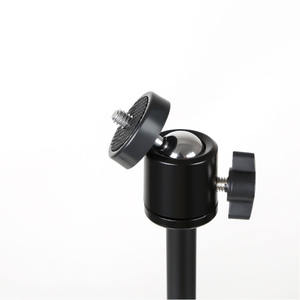 Soporte de escritorio ajustable con soporte de disparo superior Soporte de trípode de tableta de piso de metal <span class=keywords><strong>para</strong></span> teléfono y anillo de luz - Product Image 2
