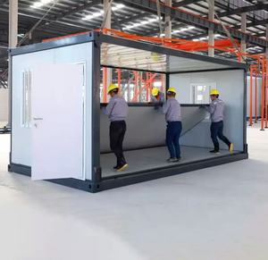 베스트셀러 20피트 친환경 맞춤형 사이즈 및 색상 빠른 시공 Z 타입 플랫팩 접이식 스틸 컨테이너 하우스 - Product Image 4