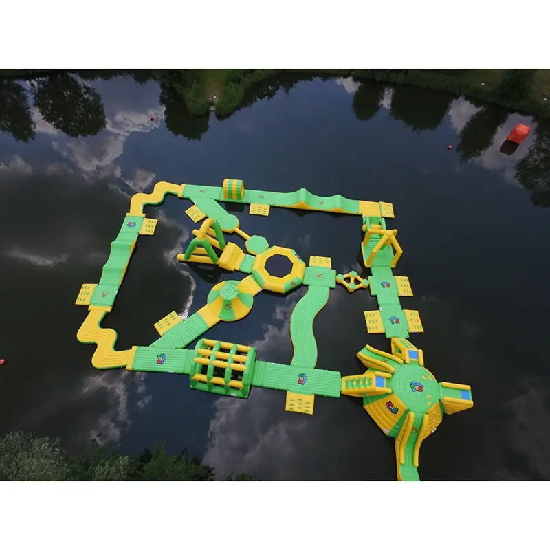 Bouncia novo projeto inflável do parque de água no reino unido com certificação tuv para crianças e adultos
