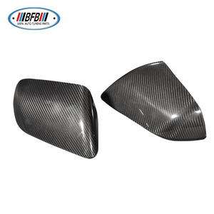 Pegatina de cubierta de espejo lateral de fibra de carbono seca Real sin luz para Ford <span class=keywords><strong>Mustang</strong></span> - Product Image 5