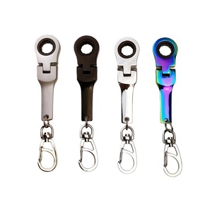 Mini clé à cliquet 72 dents 10 mm, clé rapide, porte-clés avec crochet anti-perte - Product Image 1