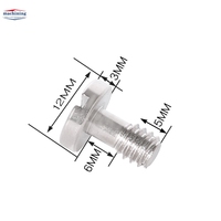 Vis de caméra espion à tête plate à dégagement rapide en nylon pour caméras miniatures cachées pour cloisons sèches, femelle et mâle