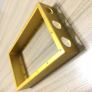 Laser cắt tấm nhôm tấm kim loại chế tạo hofen ISO chứng nhận nhà máy vàng Anodized nhôm bao vây nguyên mẫu - Product Image 2