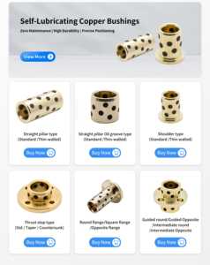 บูชทองแดงกราไฟต์หล่อลื่นในตัว JLCMC บูชทองเหลืองพร้อมร่องน้ำมันสำหรับเครื่องจักรซีเอ็นซีและแม่พิมพ์ปั๊มขึ้นรูป - Product Image 6