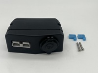 Cache-prise encastrable simple/double 50A pour connecteur Anderson de charge (alimentation et USB) pour voiture, caravane, batterie solaire