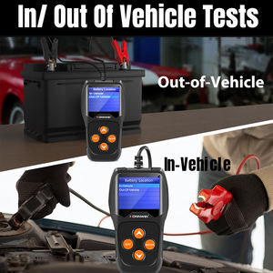 Probador de carga de batería <span class=keywords><strong>Digital</strong></span> de alta precisión, herramientas automotrices a granel, equipo de diagnóstico para taller KONNWEI KW600 - Product Image 3