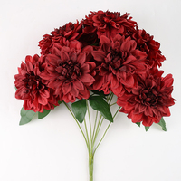 Penjualan langsung pabrik bunga pernikahan buatan bunga Dahlias putih susu bunga Dahlia