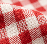 Tissu uni en coton 100% teint en fil de haute qualité pour chemise, personnalisé, blanc, orange, rouge, à carreaux, nouveau design
