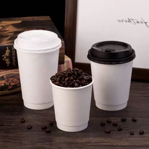 Gobelets en papier à double paroi épais de 8 oz, 12 oz, 16 oz pour café et thé, avec logo personnalisé - Product Image 1