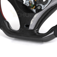 Volant personnalisé en cuir semi-synthétique et fibre de carbone pour BMW Série 1 E82 E87 E88 M3 E90 E91 E92 E93 X1 E84 X5 E70 E71