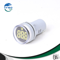 AD16-22DS 22mm Afficheur numérique LED, voyant lumineux, lampe de signalisation, voltmètre, ampèremètre, fréquencemètre AC 60-500V, voyant pilote