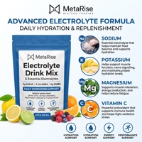 Mix di Bevande Elettrolitiche Vegane, Polvere per Idratazione Prima e Dopo l'Esercizio, Zero Calorie, Compatibile con Dieta Keto