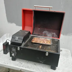 Barbekü Mini ateş çukuru endüstriyel Metal çelik soba barbekü ahşap pelet ızgara sigara başına arapça kömür asılı aksesuarları