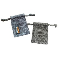 Pochettes à cordon en toile avec impression numérique personnalisée, sacs cadeaux souvenirs avec étiquette en cuir