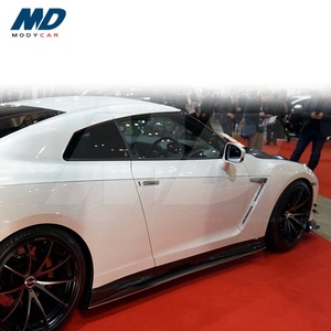 Jupes latérales en fibre de carbone VRS 2017 Ver <span class=keywords><strong>Magnum</strong></span> <span class=keywords><strong>Opus</strong></span> Style pour Nissan GTR R35 de 2017 à 2018 - Product Image 4