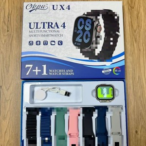 Smartwatch quadrato IP68 IPS 7 in <span class=keywords><strong>1</strong></span> con cardiofrequenzimetro, per chiamate, contapassi, fitness tracker, set regalo con cinturini multipli - Product Image 2