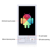 21.5 pouces au détail auto-commande paiement écran tactile Kiosque impression LCD Restaurant supermarché libre-service tout-en-un machine Android