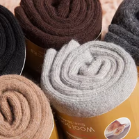 Chaussettes de sport en laine mérinos et cachemire de haute qualité, épaisses, chaudes, pour l'hiver, pour bottes, ski, neige, trekking, randonnée, tricotées