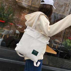 Sac à bandoulière multifonctionnel coréen en toile pour étudiants, sac à dos et sac fourre-tout en toile pour femmes - Product Image 4