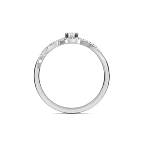 Anillo de Compromiso con Diamante Talla Marquesa Encantador para Mujer, Plata/Oro Amarillo/Oro Rosa, Estilo Lujoso, Brillo Delicado, Elegante - Product Image 2