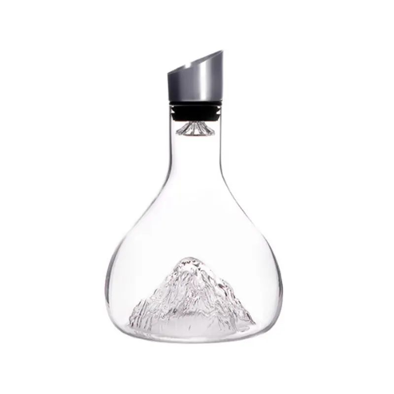 Alta qualità 2023 nuovo Design a forma di goccia d'acqua bicchiere di cristallo tenuto in mano Decanter per vino rosso Decanter per vino in vetro di Whisky creativo