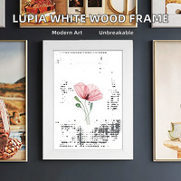 Marco de Fotos de Madera Blanco Estilo Shabby Chic Lupia, Irrompible, para Pared, para Fotos, Impresiones Artísticas, Pósters, 35x50 cm