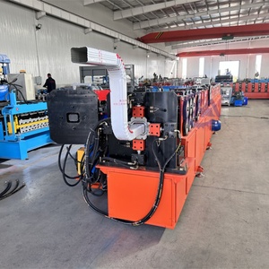 Machine de fabrication de tuyaux de descente et de pliage de gouttières en fer, avec moteur 380V 9.5KW - Product Image 2