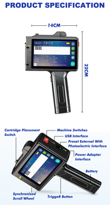 Printer Inkjet Portabel Bertenaga Baterai 12.7mm untuk Tanggal, Nomor Batch, Kode QR, Kemasan Kantong Plastik, Botol Plastik - Product Image 3