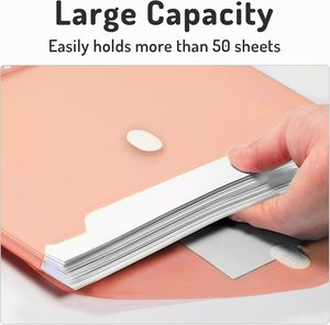 Letter-Sized Binder side-gắn thư mục với kín nhựa Binder Pocket /3-Ring Binder Divider Pocket - Product Image 3