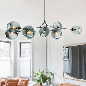 Avec 6 8 10 12 lumières Lampes suspendues de <span class=keywords><strong>cuisine</strong></span> modernes en verre - Product Image 3