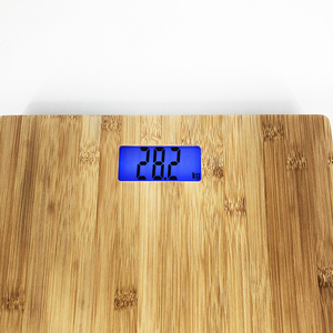 BSCI电子数字天然竹体浴室秤家用200千克oem标志 - Product Image 1