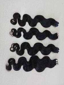 Extensiones de cabello virgen vietnamita de onda de cuerpo negro Natural de alta calidad cinta sin procesar con hermosa cutícula - Product Image 3