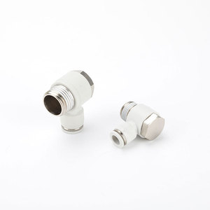 Couplage pneumatique bidirectionnel hexagonal externe à raccord rapide Qianda PH8-02 blanc, raccords en plastique filetés 4/6/10/12 - Product Image 5