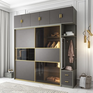 Meubles de chambre à coucher, portes coulissantes, placard en PVC, armoire <span class=keywords><strong>DIY</strong></span> - Product Image 2