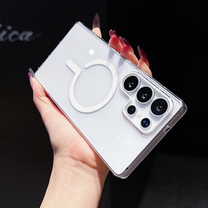 เคสโทรศัพท์มือถือแบบใสกันกระแทก ป้องกันเลนส์กล้องด้วยแม่เหล็ก สำหรับ Samsung S25 Ultra - Product Image 4