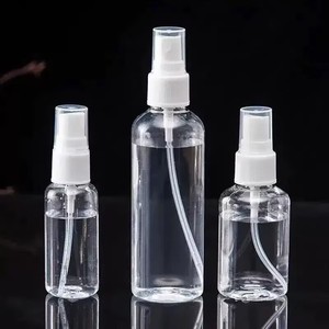 Venta al por mayor de botellas de spray de plástico vacías de 30ml, 50ml, 100ml, con pulverizador de niebla fina, recargables, para dispensar líquidos, como alcohol o desinfectante. - Product Image 2