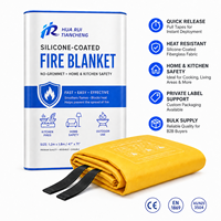 Couverture anti-feu en silicone résistante aux flammes pour une utilisation d'urgence en cas d'incendie d'huile dans la cuisine